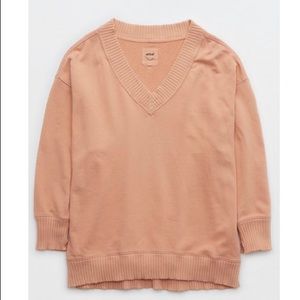 Aerie - Down to Earth V-neck sweatshirt